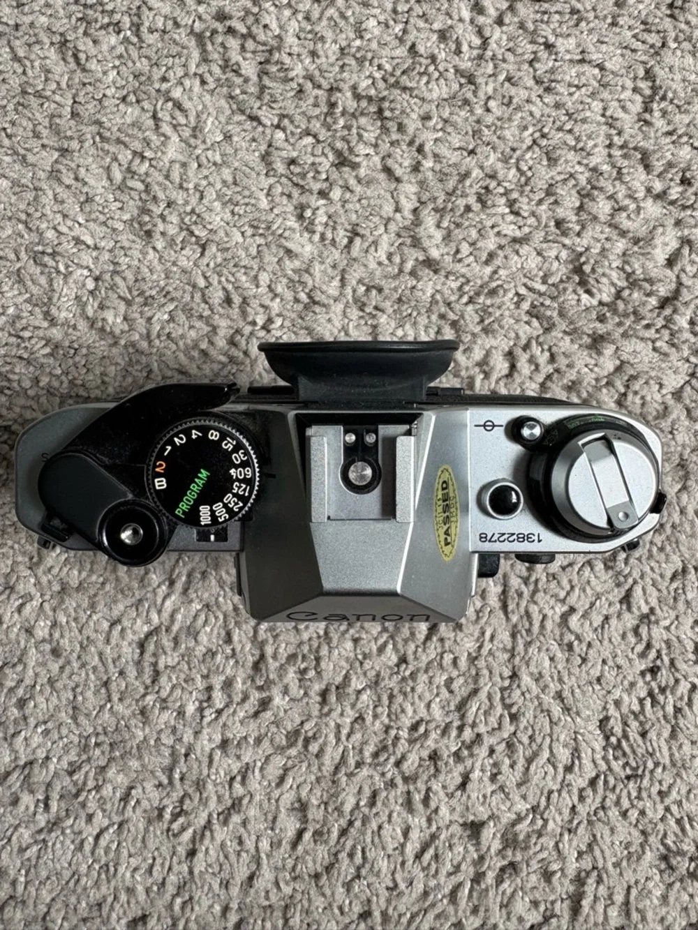 Canon JAPAN AE-1 35mm SLR Film Camera + Sakar Zoom Lens Bundle – Untested